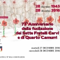 73°Anniversario della fucilazione dei Sette Fratelli Cervi e di Quarto Camurri